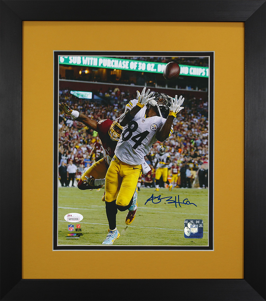 Antonio Brown Autographed & Framed 8x10 Steelers Photo Auto JSA COA ...