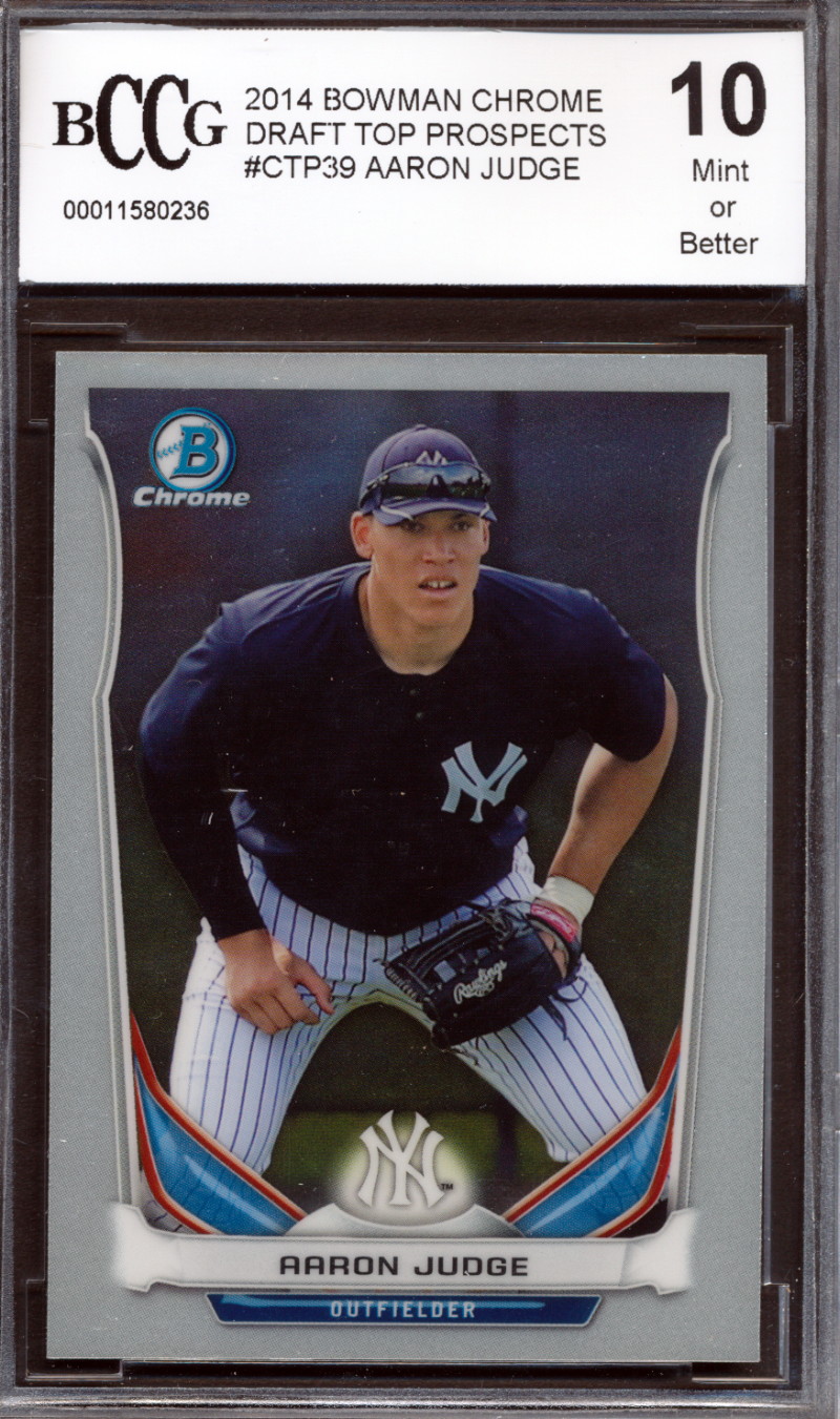 2014 Bowman Chrome CTP39 Aaron Judge Rookie Card Graded BCCG 10 eBay