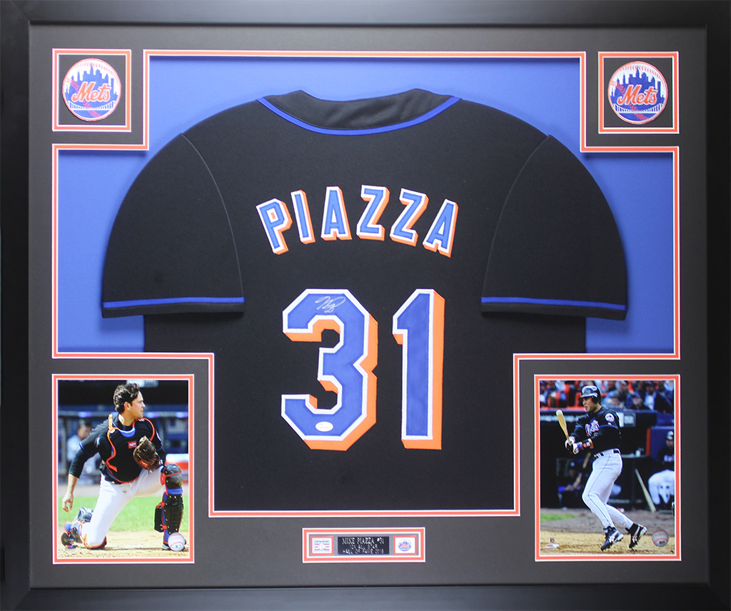 mike piazza black mets jersey