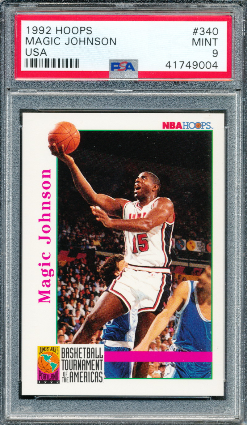 1992 Hoops USA 340 Magic Johnson Basketball Card Graded