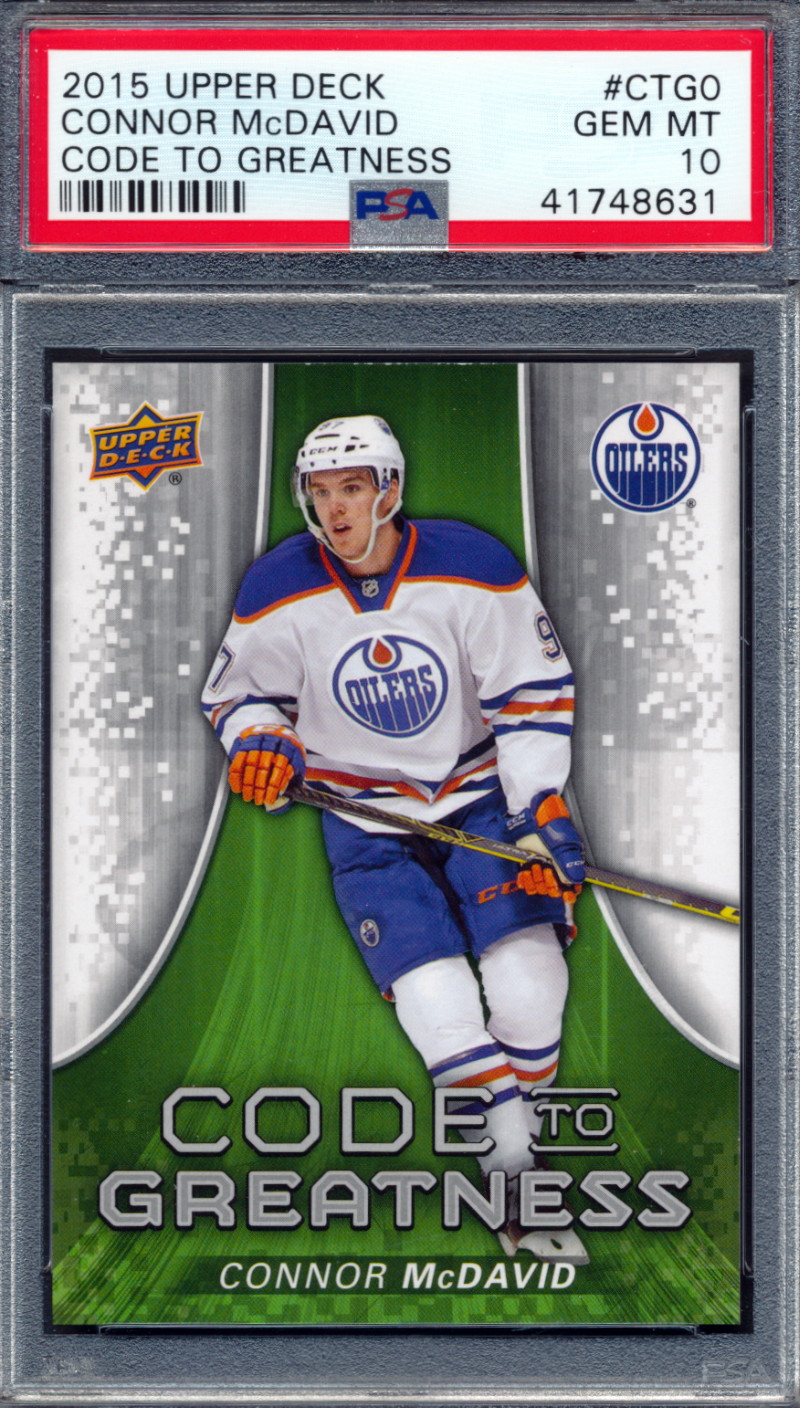 2015 Upper Deck Code To Greatness CTG0 Connor McDavid Rookie Card