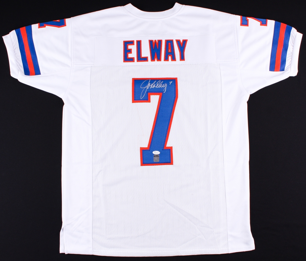 white john elway jersey