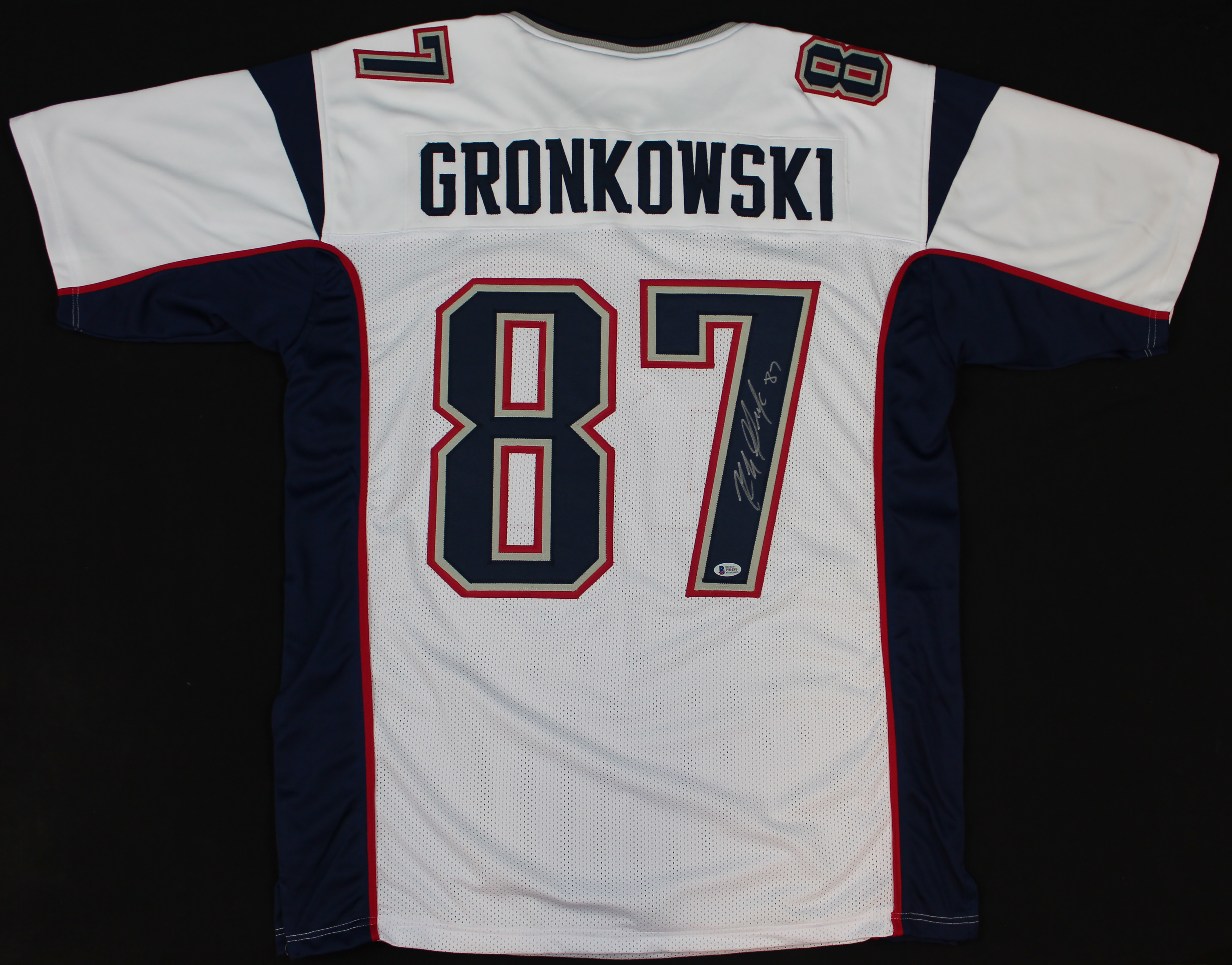 gronkowski autographed jersey